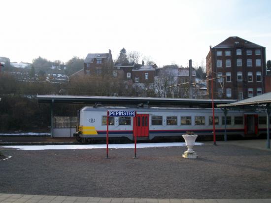 Pepinster, depuis le train reliant Liège à Aachen